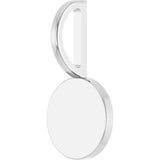 14K White Gold Engravable Disc Charm/Pendant 