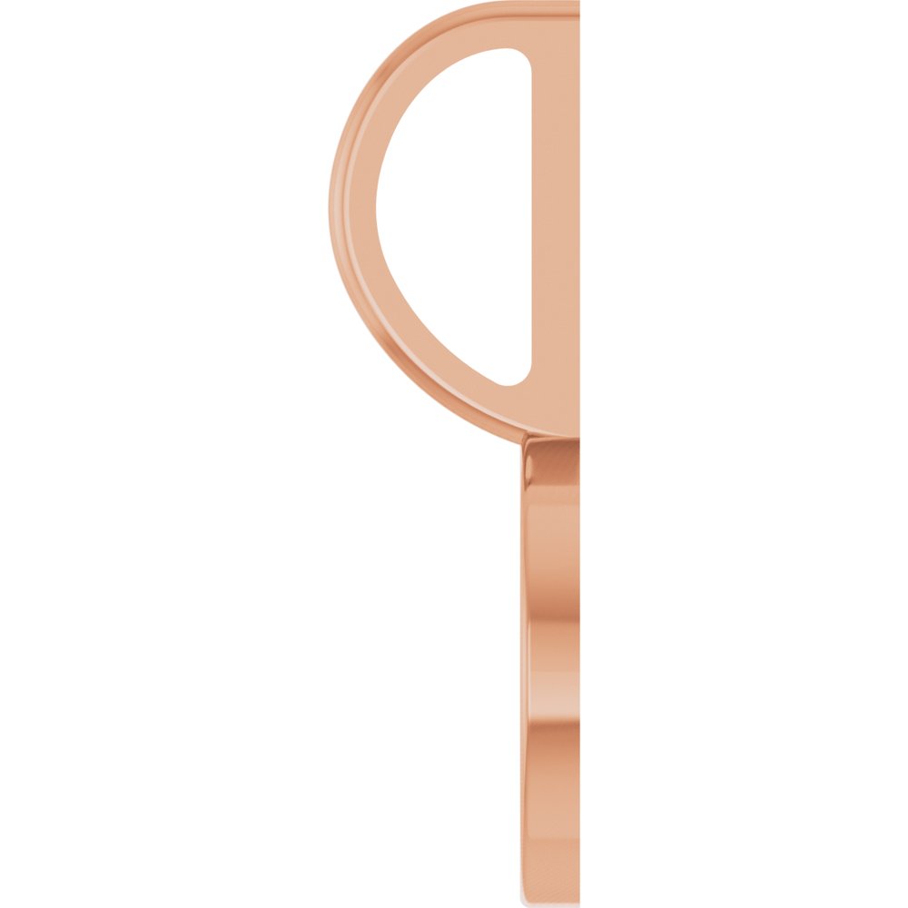 14K Rose Gold Engravable Disc Charm/Pendant 