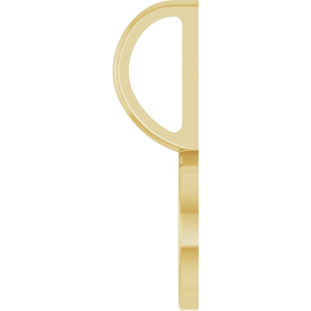 14K Yellow Gold Engravable Disc Charm/Pendant 