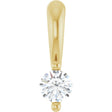 14K Yellow .03 CT Natural Diamond Pendant