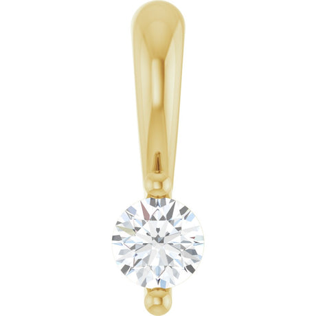 14K Yellow .03 CT Natural Diamond Pendant