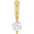 14K Yellow .03 CT Natural Diamond Pendant