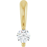 14K Yellow .03 CT Natural Diamond Pendant
