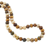 Cultured Dyed Chocolate Freshwater Pearl Rope 72" Necklace