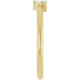 14K Yellow Gold .04 CTW Natural Diamond Negative Space Ring