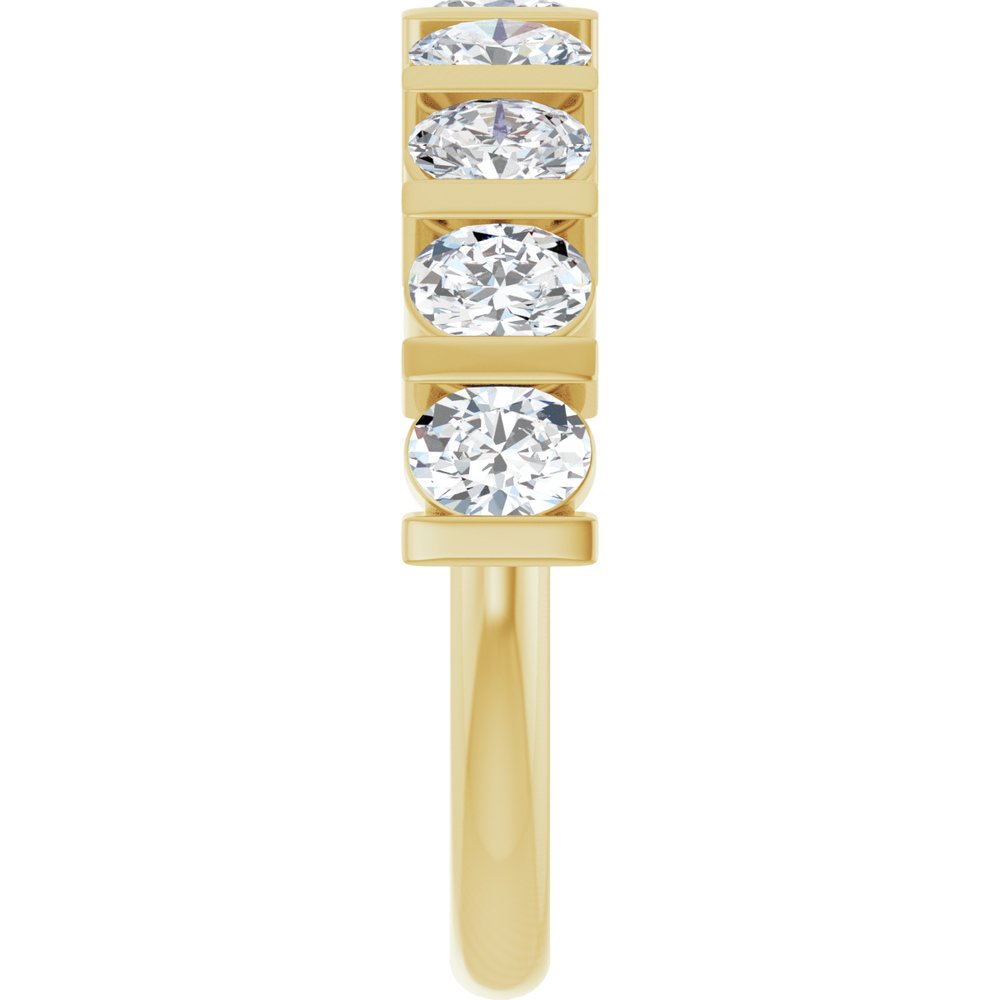 14K Yellow 1 3/8 CTW Lab-Grown Diamond Anniversary Band