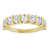 14K Yellow 1 3/8 CTW Lab-Grown Diamond Anniversary Band