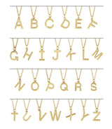 14K Yellow Initial A Dangle 18" Necklace