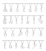 14K White Gold Lowercase Initial m Charm/Pendant