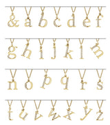 14K Yellow .025 CTW Natural Diamond Lowercase Initial Z 16" Necklace