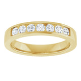 14K Yellow Gold 3/8 CTW Lab-Grown Diamond Band Size 7