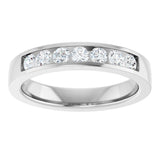 14K White Gold 3/8 CTW Lab-Grown Diamond Band Size 7