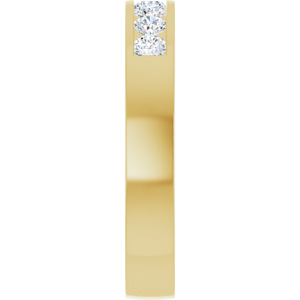 14K Yellow Gold 3/8 CTW Lab-Grown Diamond Band Size 7