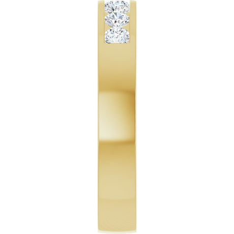 14K Yellow Gold 3/8 CTW Lab-Grown Diamond Band Size 7