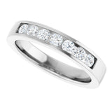 14K White Gold 3/8 CTW Lab-Grown Diamond Band Size 7