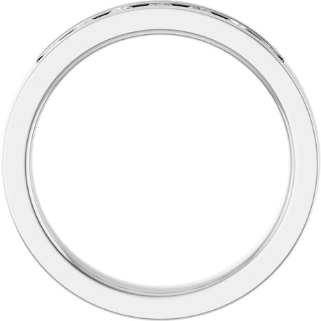 14K White Gold 3/8 CTW Lab-Grown Diamond Band Size 7