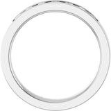 14K White Gold 3/8 CTW Lab-Grown Diamond Band Size 7