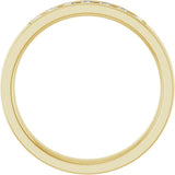 14K Yellow Gold 1/5 CTW Lab-Grown Diamond Band Size 7
