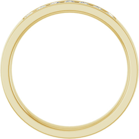 14K Yellow Gold 1/5 CTW Lab-Grown Diamond Band Size 7