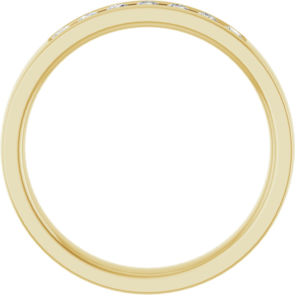 14K Yellow Gold 1/5 CTW Lab-Grown Diamond Band Size 7