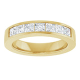 14K Yellow Gold 1 1/6 CTW Lab-Grown Diamond Band Size 7