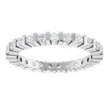 14K White Gold 3/4 CTW Lab-Grown Diamond Eternity Band Size 7