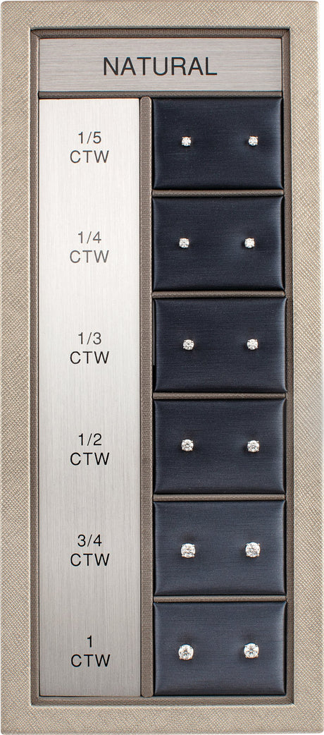 14K White 1/5-1 CTW Natural Diamond 4-Prong Stud Selling System
