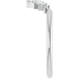 14K White Gold .08 CTW Natural Diamond Contour Band