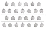 Sterling Silver .07 CTW Natural Diamond Posh Mommy® Initial V 18" Necklace