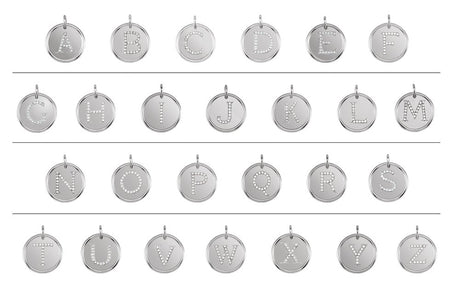 Sterling Silver .07 CTW Natural Diamond Posh Mommy® Initial V Pendant