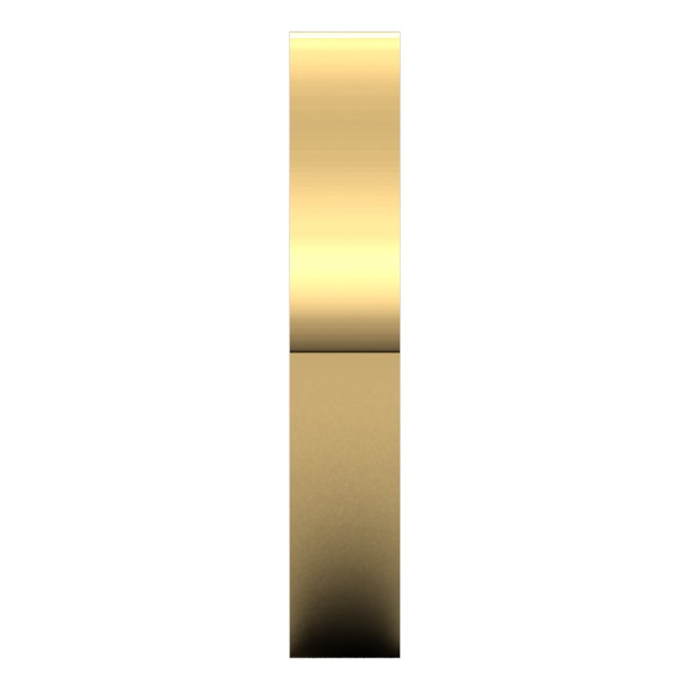 14K Yellow Gold 3.5 mm Flat Band Size 4.5