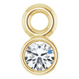 14K Yellow .02 CT Natural Diamond Dangle