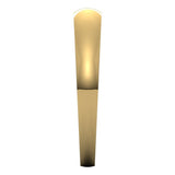 14K Yellow Gold 3.5 mm Tapered Half Round Band Size 5.5