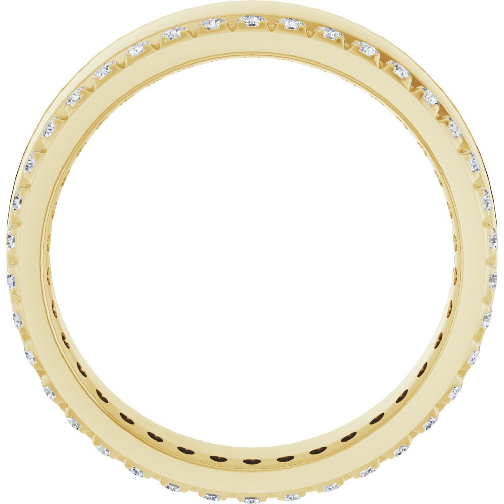 14K Yellow 1/3 CTW Lab-Grown Diamond Accented Band Size 7