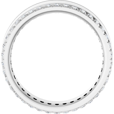 14K White Gold 1/3 CTW Natural Diamond Accented Band Size 7