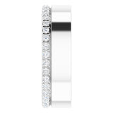 14K White Gold 1/3 CTW Lab-Grown Diamond Accented Band Size 6.5