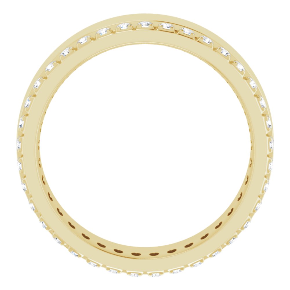 14K Yellow 1/3 CTW Lab-Grown Diamond Accented Band