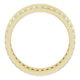 14K Yellow 1/3 CTW Lab-Grown Diamond Accented Band
