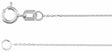 14K White Gold .65 mm Diamond-Cut Cable 16" Chain