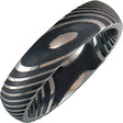 Damascus Steel 6 mm Comfort-Fit Half Round Band Size 7