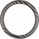Damascus Steel 6 mm Comfort-Fit Half Round Band Size 7