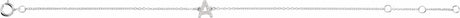 14K White Gold 1/10 CTW Natural Diamond Initial A 6-7" Bracelet