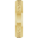 10K Yellow Gold 5 mm Beveled-Edge Celtic-Inspired Comfort-Fit Flat Band Size 10