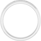 Sterling Silver 5 mm Beveled-Edge Celtic-Inspired Comfort-Fit Flat Band Size 10