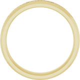 10K Yellow Gold 5 mm Beveled-Edge Celtic-Inspired Comfort-Fit Flat Band Size 10