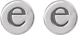 Sterling Silver 6.3 mm Engravable Disc Earrings