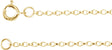 14K Yellow Gold-Filled 1.1 mm Rolo 7" Chain