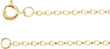 14K Yellow Gold-Filled 1.1 mm Rolo 7" Chain