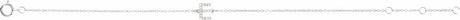 14K White Gold .06 CTW Natural Diamond Initial E 6-7" Bracelet