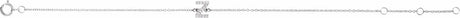 14K White Gold .06 CTW Natural Diamond Initial Z 6-7" Bracelet